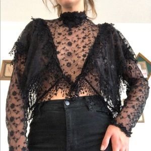 stunning backless lace top!